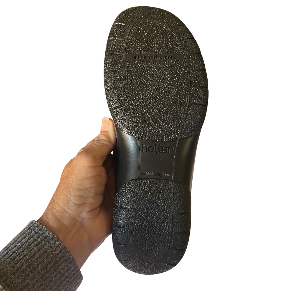 Hotter Comfort Concept Leather Mary Jane Shoes Comfort Walking Black US 7 - Picture 9 of 13